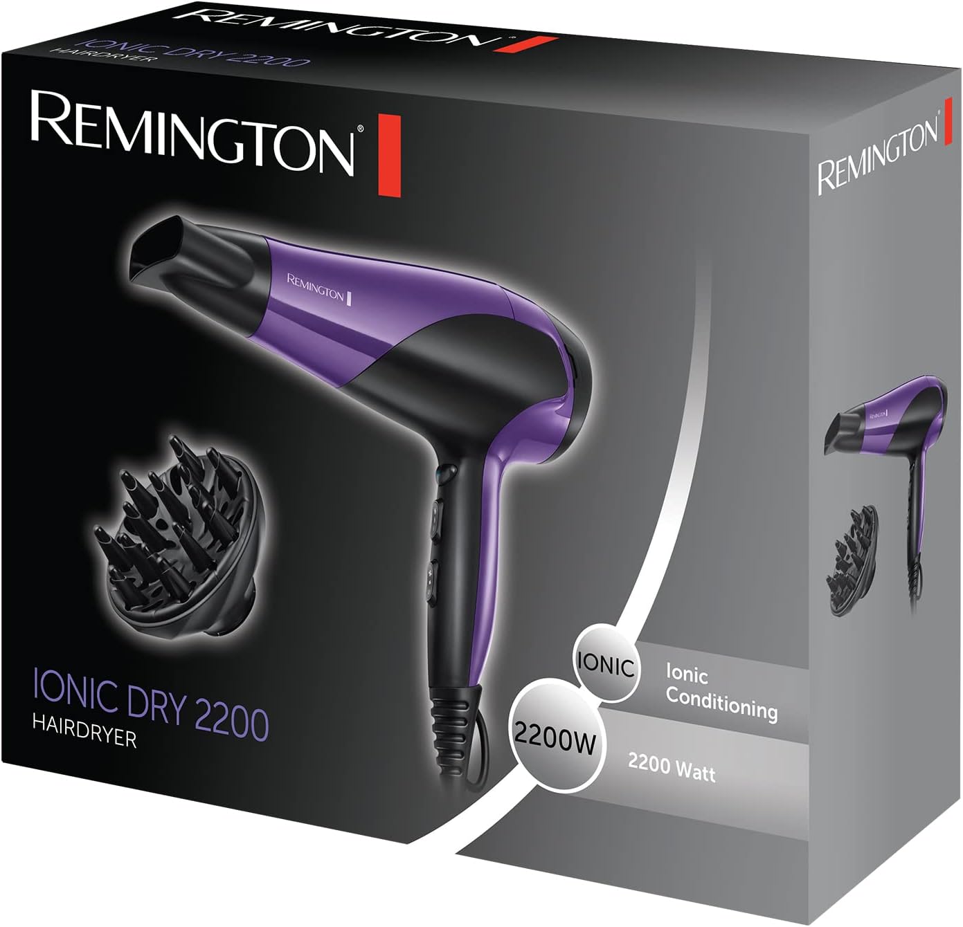 سشوار Remington Ionic Dry 2200W مدل D3190