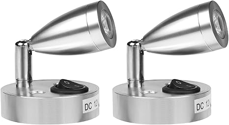 چراغ مطالعه LED دوتایی مخصوص کاروان و ون مدل CPROSP 12V Warm
