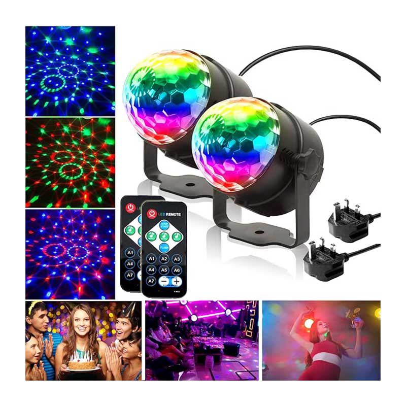 چراغ دیسکویی LED دو عددی مخصوص جشن و مهمانی برند CATPOWER مدل UK13